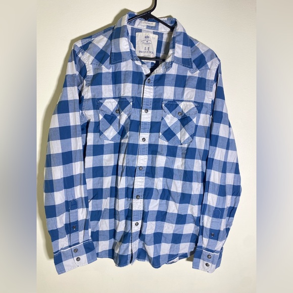 AE Outfitters Plaid Flannel - Large - Picture 1 of 7